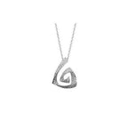 Csigás nyaklánc whitegold