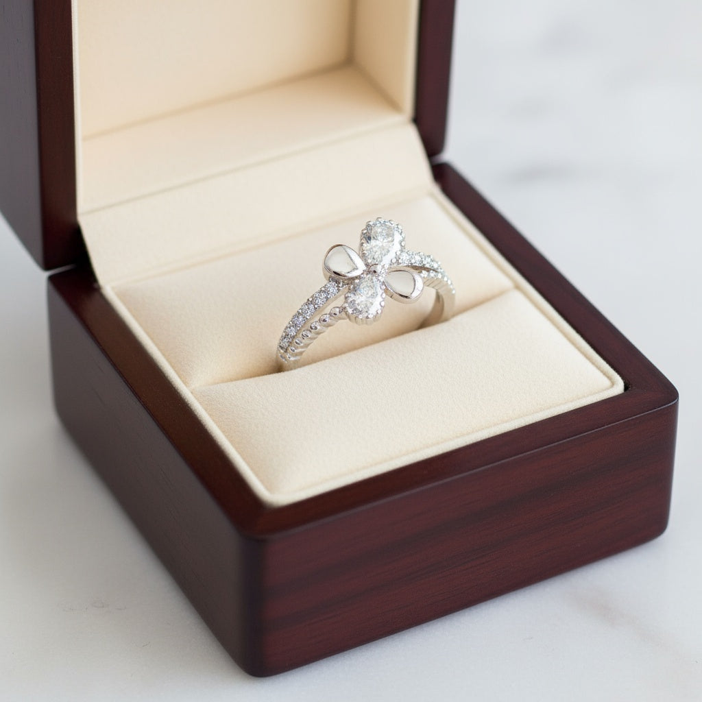 Elena gyűrű whitegold