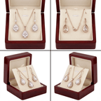 Smoon Dariela kristály csepp ékszer szett rosegold