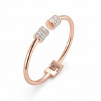 Olett nemesacél karkötő rosegold