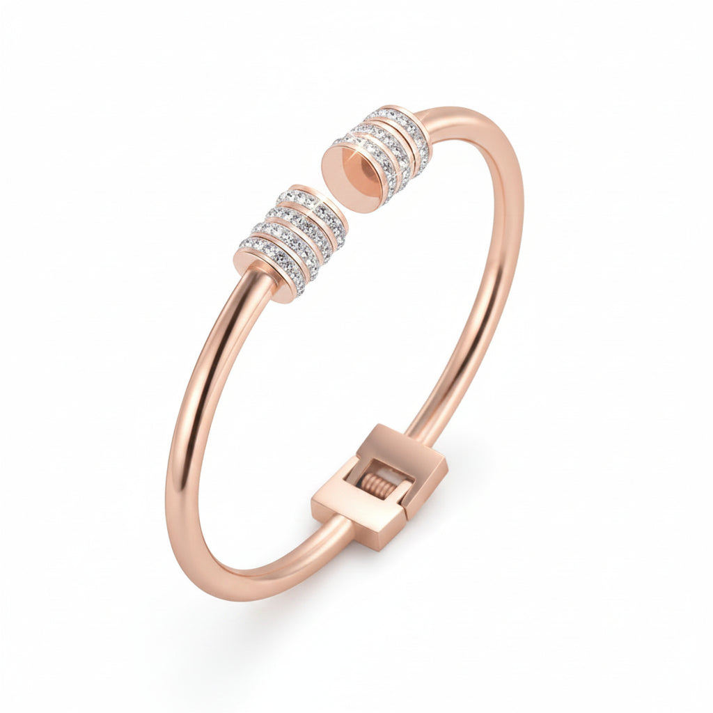 Olett nemesacél karkötő rosegold