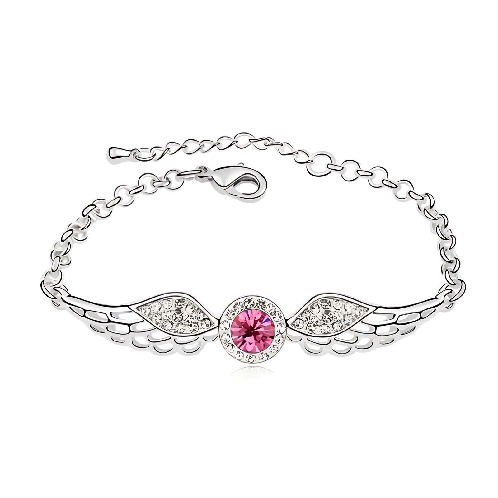 Isaure női karkötő whitegold-pink