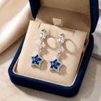 Coralie női fülbevaló whitegold-kék