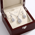 Tina női ékszer szett whitegold