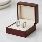 Luna fülbevaló whitegold