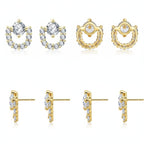 Kristály kosárka fülbevaló gold