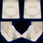 Jenna ezüstös női karkötő