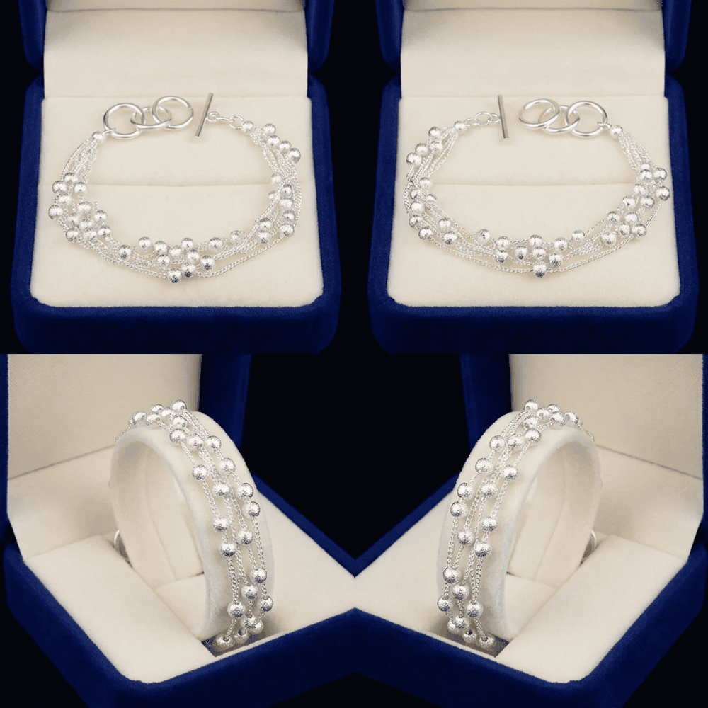 Jenna ezüstös női karkötő