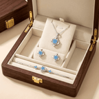 Carmelita ékszer szett whitegold-kék