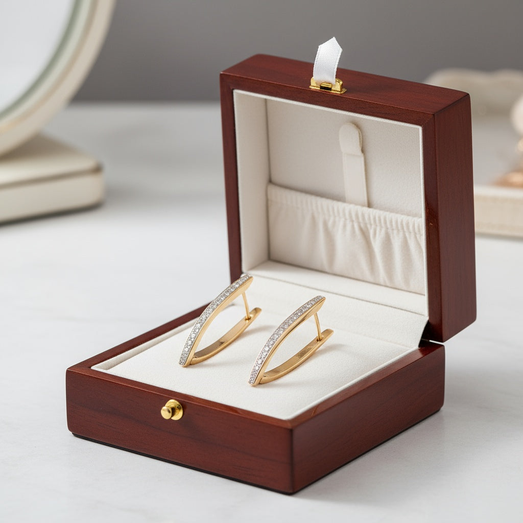 Faustine fülbevaló gold