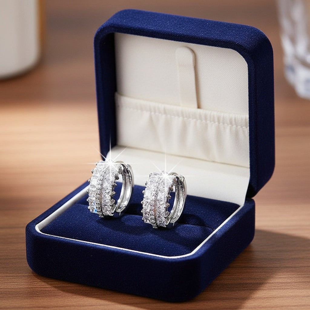 Shining crystal fülbevaló whitegold