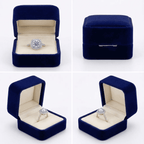 Whitegold-kristályos gyűrű (állítható méret)