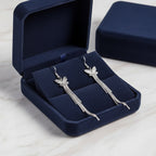 Pillangós lógós fülbevaló whitegold