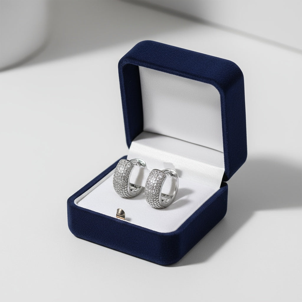 Abigail fülbevaló whitegold