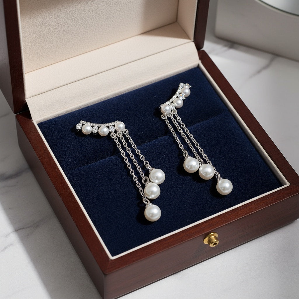 Eléonore női fülbevaló whitegold