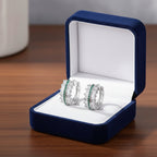 Shining crystal fülbevaló whitegold-zöld