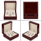 Alexa kristály ékszer szett whitegold