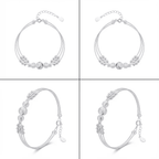 Chole ezüstös karkötő