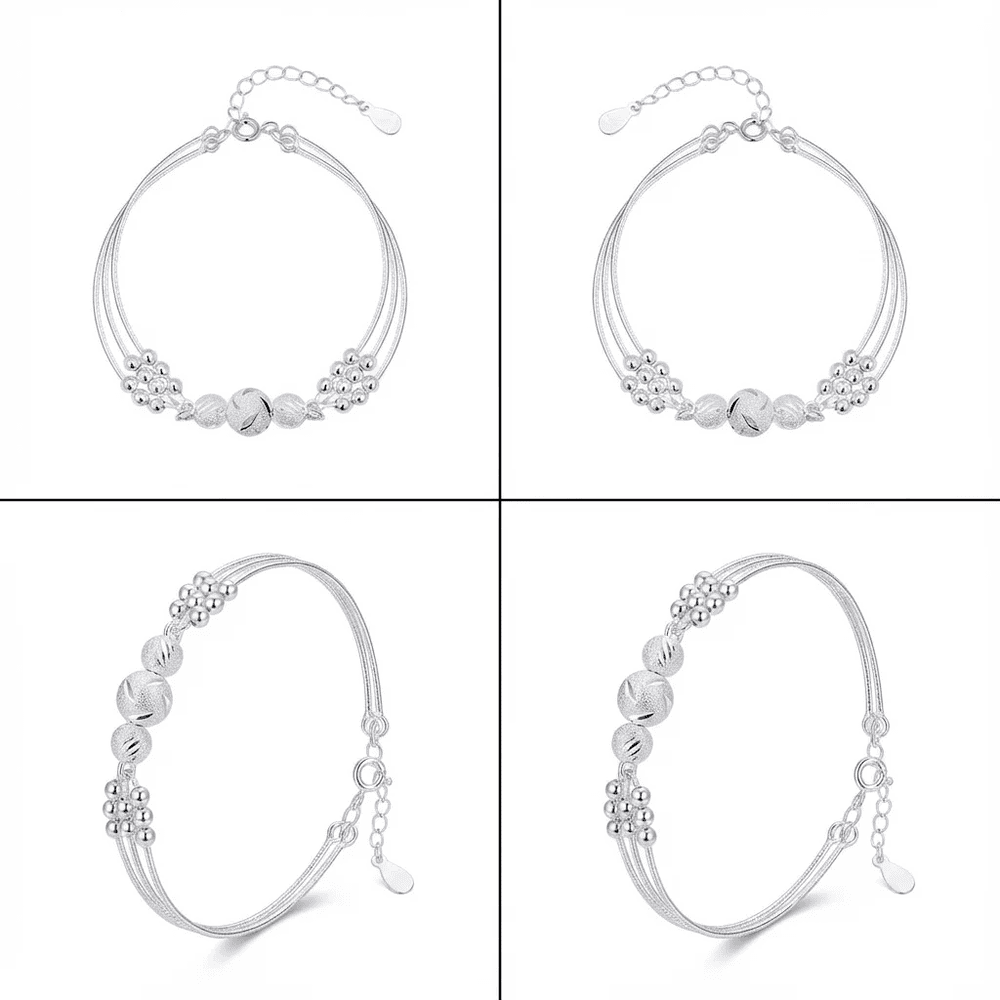 Chole ezüstös karkötő