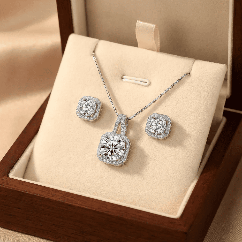 Celya női ékszer szett whitegold