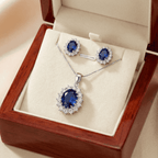 Smoon Elaris ékszer szett whitegold-kék