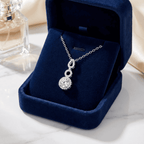 Amandine kristály medálos nyaklánc whitegold