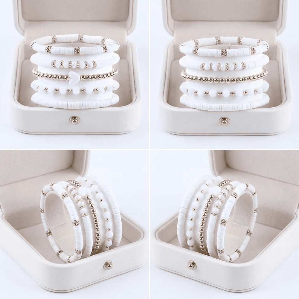 Alice 5 részes karkötő szett fehér