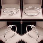 Ezüstös rózsás karkötő