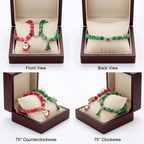 Mikulás-karácsony karkötő szett