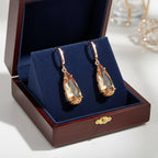 Pezsgőcsepp fülbevaló rosegold