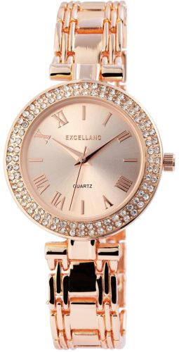 Excellanc kristályos női karóra rosegold