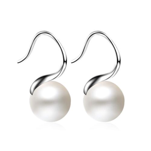 Csüngő gyöngy fülbevaló whitegold