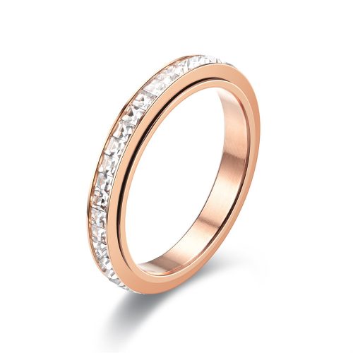 Valentine nemesacél gyűrű rosegold - 51,8 mm