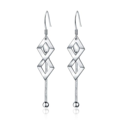 Mila fülbevaló whitegold