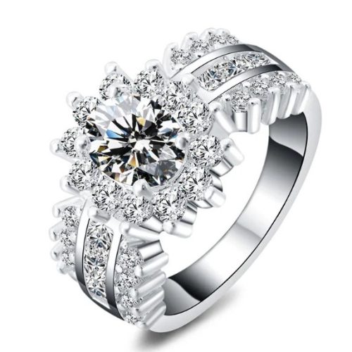 Estrella kristályos-ezüstös gyűrű - 54,3 mm