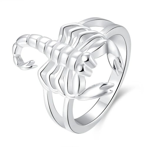 Ezüstös skorpió gyűrű 56,9 mm
